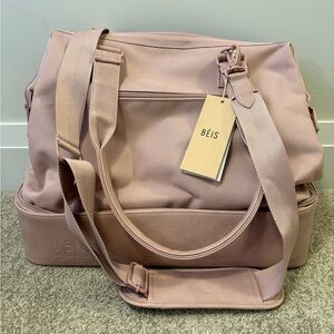 BEIS Mini Weekender “Atlas Pink”